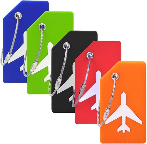 Silicone metal luggage tags - silicone,