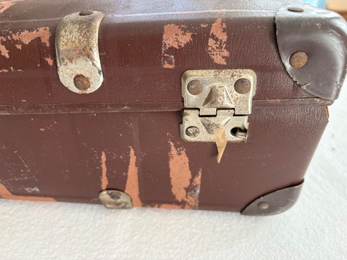 Vintage small brown travel - vintage,