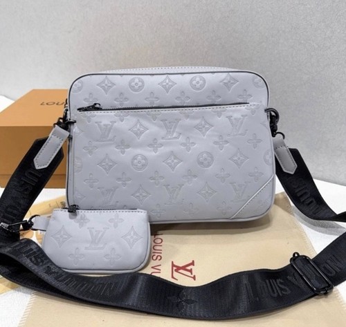 Grey monogram leather - lv,