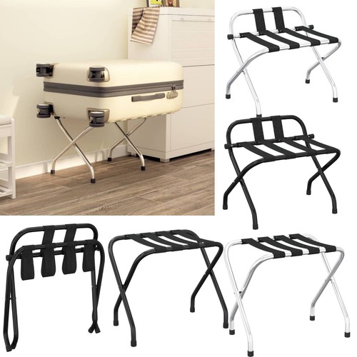 Folding metal luggage rack - folding,
